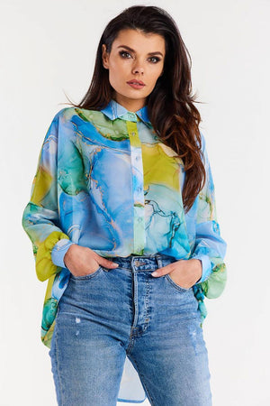 Long sleeve shirt model 196618 awama