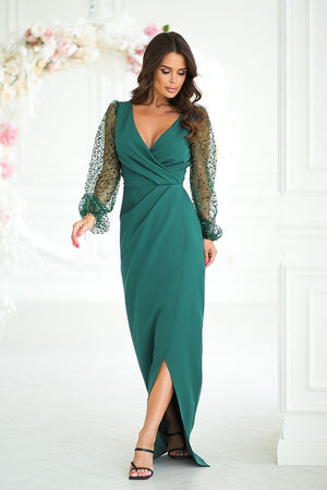 Long dress model 199011 Bicotone