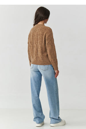 Jumper model 217357 Makadamia