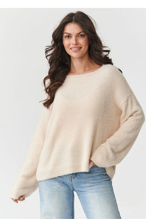 Jumper model 218807 Makadamia