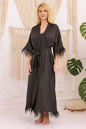 Long bathrobe model 218886 Kalimo