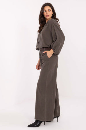 corduroy trousers model 220286 Italy Moda