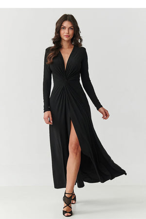 Long dress model 220464 Makadamia