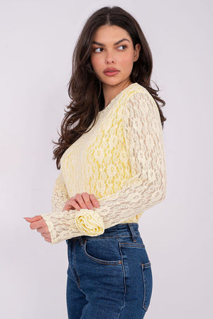 Lace blouse model 222453 Italy Moda