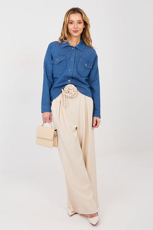 Denim jacket model 223822 Rue Paris