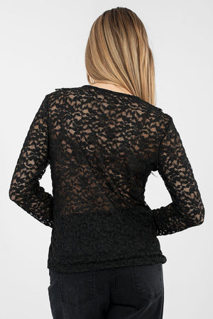 Lace blouse model 223838 Rue Paris