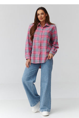 Long sleeve shirt model 224091 Makadamia