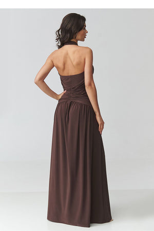 Long dress model 228322 Makadamia