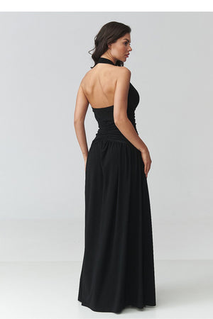 Long dress model 228323 Makadamia