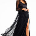  Long dress model 189439 awama 