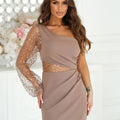  Short dress model 193801 Bicotone 