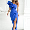  Long dress model 202382 Bicotone 