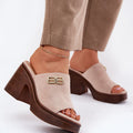  Heeled sandals model 213038 Step in style 