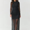  Evening dress model 219536 Makadamia 