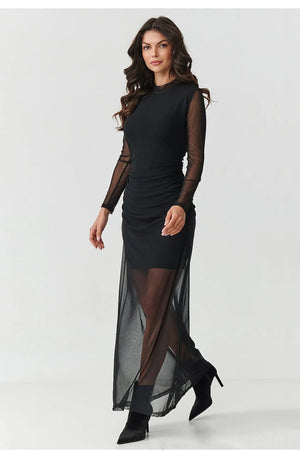  Evening dress model 219536 Makadamia 