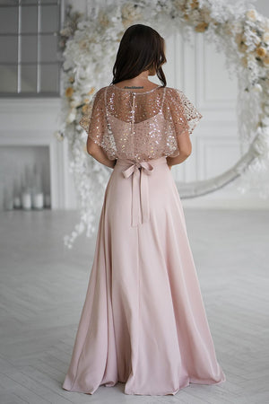  Long dress model 219689 Bicotone 