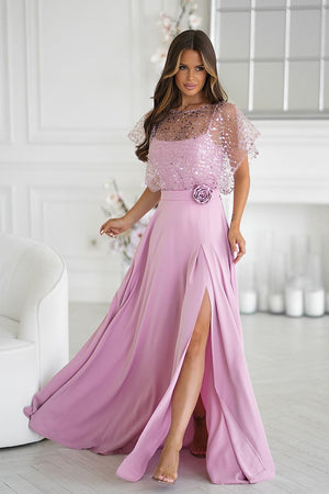  Long dress model 219690 Bicotone 