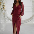  Long dress model 219704 Bicotone 