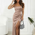  Long dress model 220085 Bicotone 