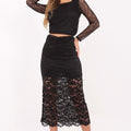  Lace skirt model 220324 Italy Moda 