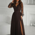  Long dress model 220610 Bicotone 