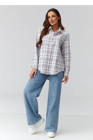  Long sleeve shirt model 224092 Makadamia 