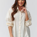  Long sleeve shirt model 224101 Makadamia 