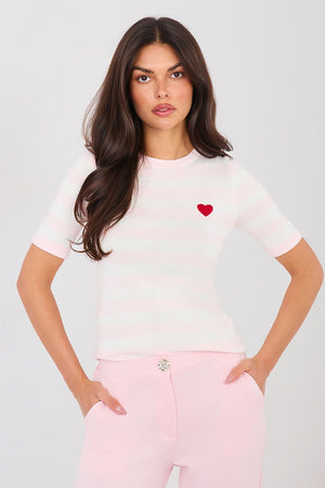 Short sleeve sweater model 224318 Factory Price 