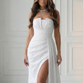  Long dress model 224701 Bicotone 