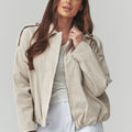  Corduroy jacket model 225692 Makadamia 