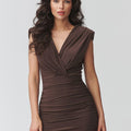  Cocktail dress model 226860 Makadamia 