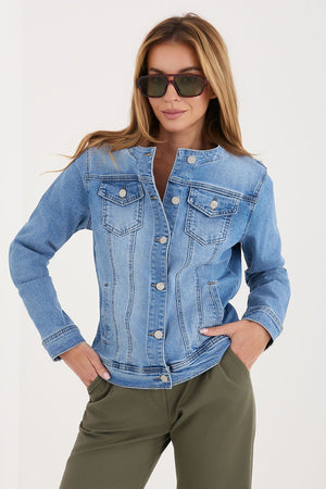  Denim jacket model 227595 Factory Price 