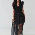  Evening dress model 228316 Makadamia 