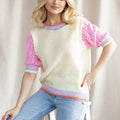  Short sleeve sweater model 178640 PeeKaBoo 